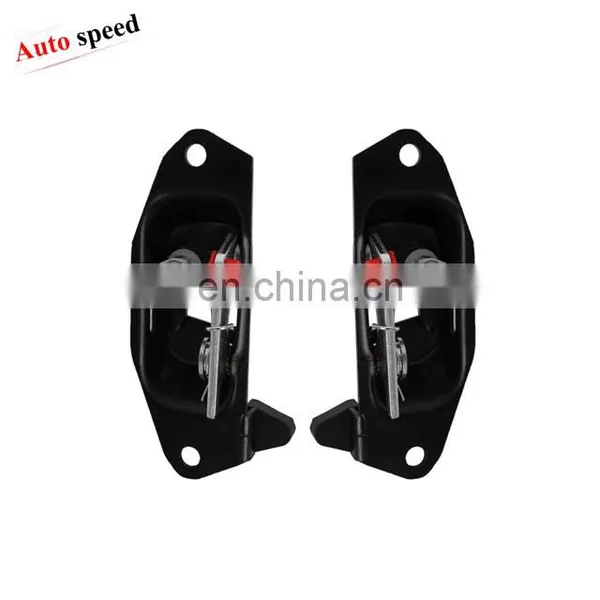 Left & Right Pair Tailgate Latch Lever With Striker Bolt for Chevy Silverado, Replace # 15921948 15921949 photo-2