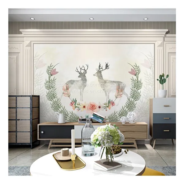 Hot Selling Pink Color Big Flower 3d Decorative Wall Mural For Bedroom Decorative Dropshipping photo-2
