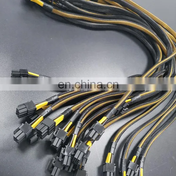 2022 Server Power Breakout Converter Board With 12 Pieces 6 Pin to 6+2 8 Pin Male PCI E PCIe PCI-E GPU Cable for 1200W PSU photo-5