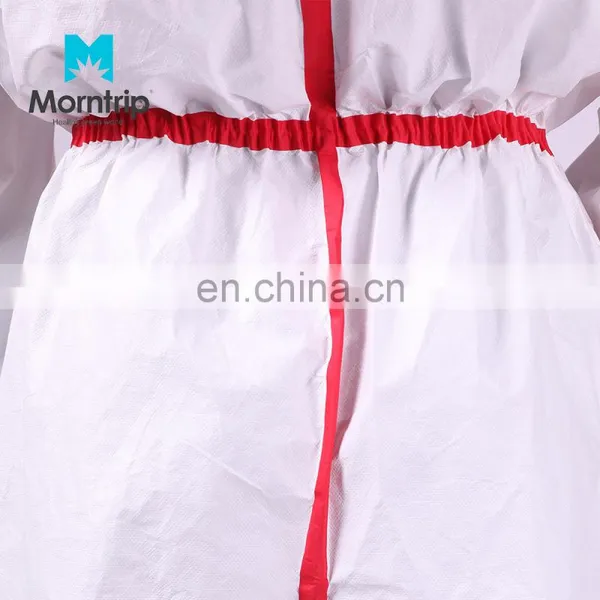 Chemical Industrial Workers Clothing Taped Seam Microporous Coverall With 3 Piece Hood photo-4