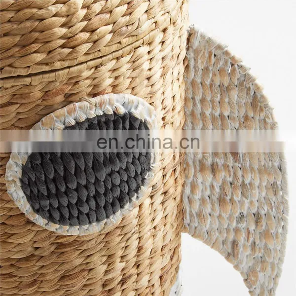 Hot Sale Water Hyacinth Rocket Hamper Storage Basket Home Decoration Clothes Wicker Basket Frame High Quality Wholesale photo-4