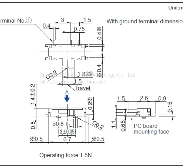 ALPS Toggle Switch SSSSSS811101 Side 7 Pin 2nd Gear Power Supply Device Audio Sliding Switch photo-3