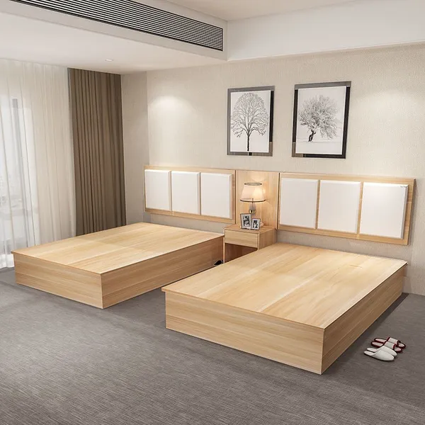 Modern Light Luxury Leather Bedroom Soft Bed Suitable For High-end Villa Hotel Double Beds photo-4