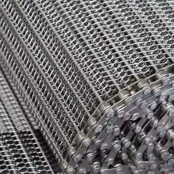 Metal Conveyor Mesh Belt High Temperature Resistant Food Dryer Conveyor Belt Industrial Conveyor Cleaning Machine Mesh Belt