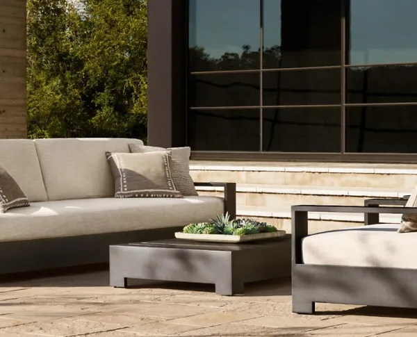 Modern Aluminum Outdoor Furniture Set, Weatherproof Dining & Lounge Collection for Patio & Pergola photo-2