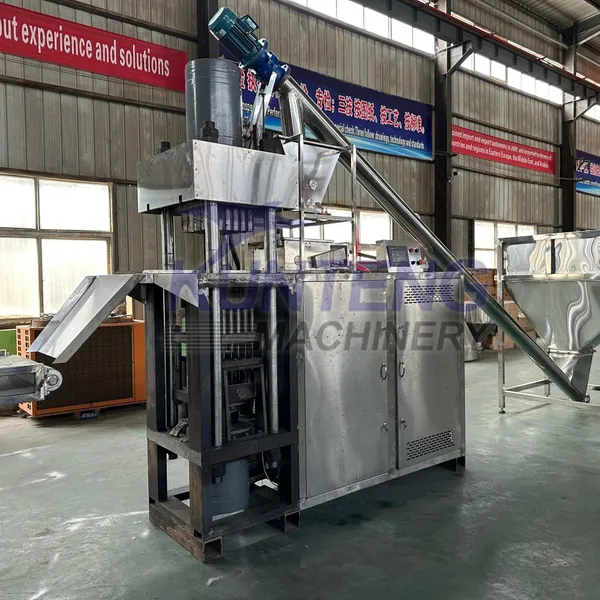 Commercial Salt Bath Ball Fish Bait Hydraulic Briquetting Machine Charcoal Forming Machine photo-3