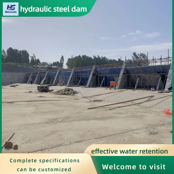 Hydraulic Flap Gate, Curved Steel Hydraulic Dam, Easy to Operate and Long-lasting photo-2