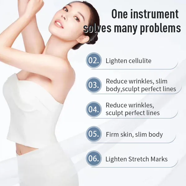4-Handle Body Contouring Machine With 6 RF Poles and 2 MHz Frequency photo-4