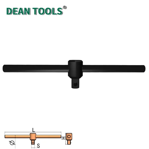 Sliding T Handle 400mm Length, 45# Steel,3/4