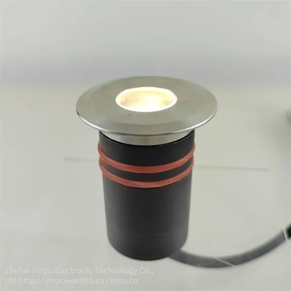 3w 24v Dimmable Ground Lamp With Stainless Steel Surface and Black Lamp Body, Produced by Zhuhai Feipu photo-2