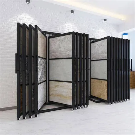 Rust Resistant Galvanized Tile Display Rack, Custom Size, Factory Price