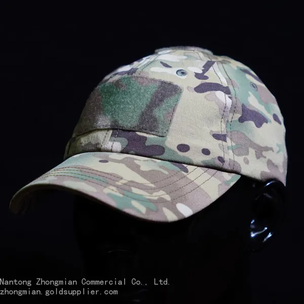Army Style Cap Military Hat With Camouflage Colour and Velcro Outdoor Tactical Cap Cadet Patrol Hat