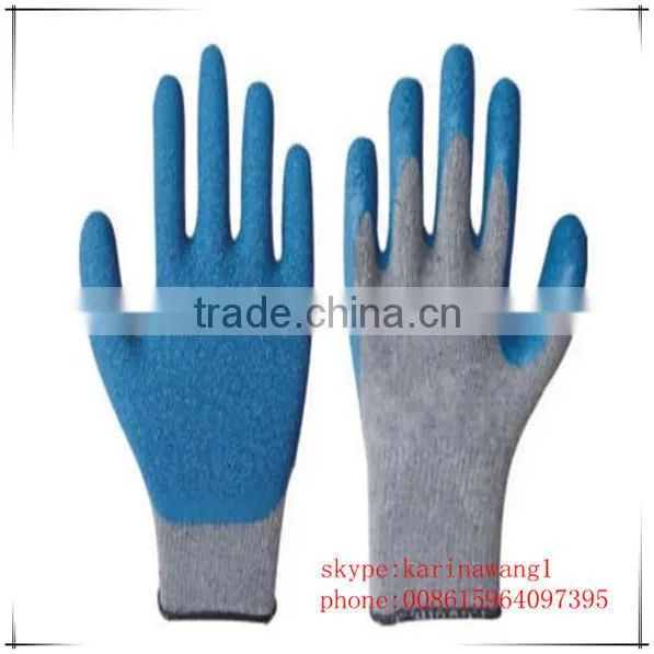 Latex Coated Cotton Glove/latex Rubber Gloves photo-3