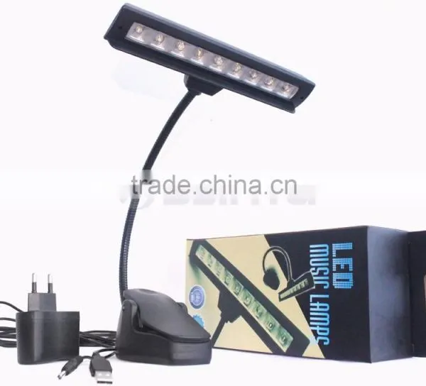 63LM 9 LED Clip On Black Flexible Gooseneck Orchestra Music Stand Lamp photo-5