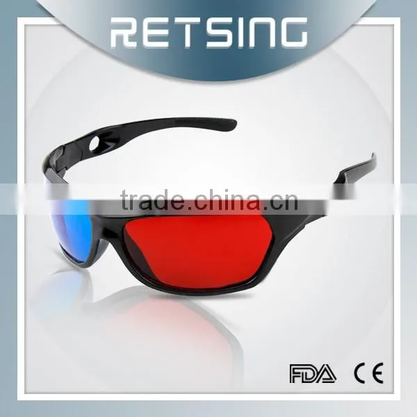 Plastic Adult Anaglyph 3D Glasses, Adult 3D Glasses, 3D Game Glasses photo-2