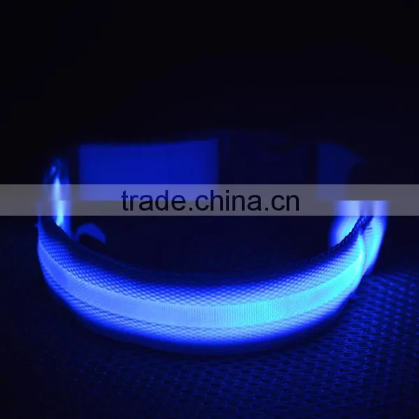 Wholesale LED Luminous Nylon Pet Dog Collars photo-3