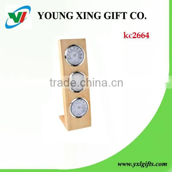 New Unusual Practical Wood Desktop Clock With Temperature and Humidity photo-3