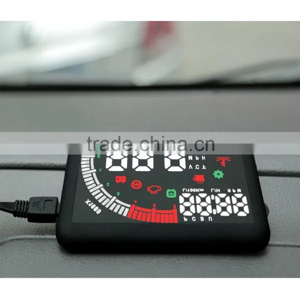 Car OBD II HUD Warning System Vehicle-mounted Head Up Display Projector With LED photo-4