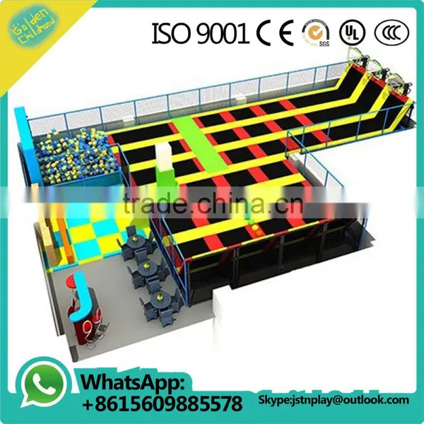 Large Indoor Trampoline Springs With Ball Pool Indoor Playground Equipment photo-3