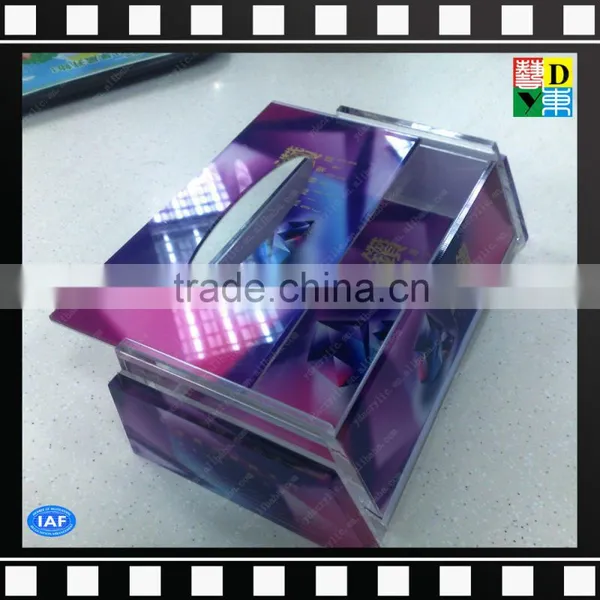 Hotel/home Use Attractive Acrylic Elegant Decorative Tissue Dispenser/napkin Box