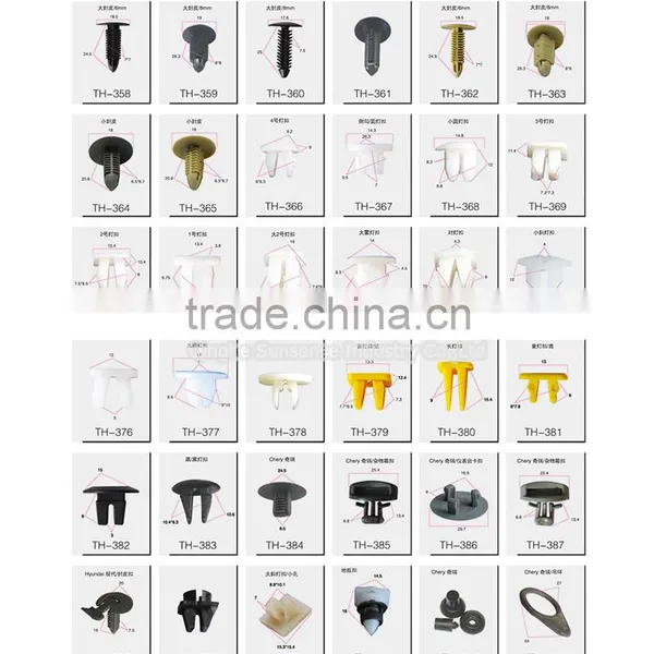 Janpanese Auto Clips Wide Range Plastic Car Window Clips Plastic Clips For Honda photo-6