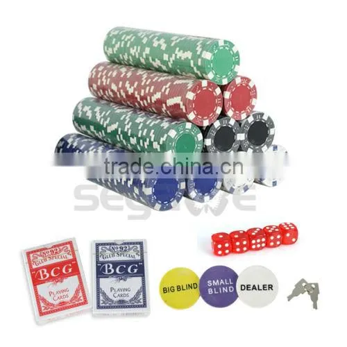 500 PCS Casino Poker Chips Set 11.5 Gram With Game Play Mat and Aluminium Case photo-5