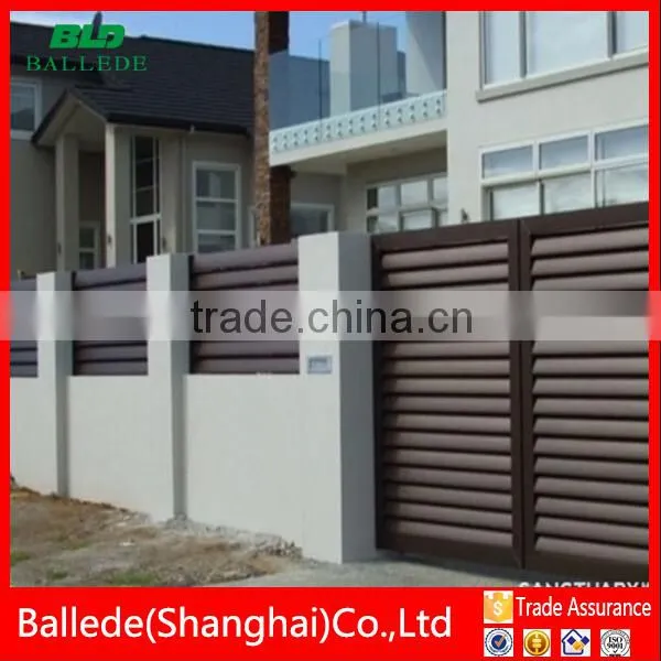 Competitive Price Fixed Oval Blade Aluminum Louvre Fence photo-3