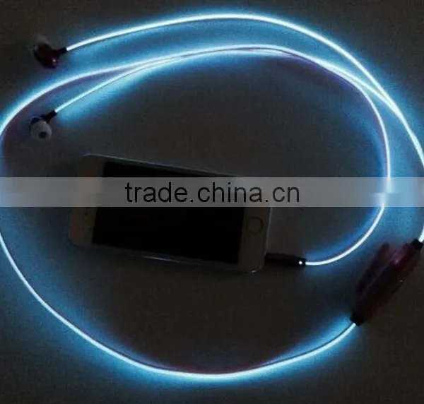 Factory Price EL Earphones Led Earphones With Microphones photo-5