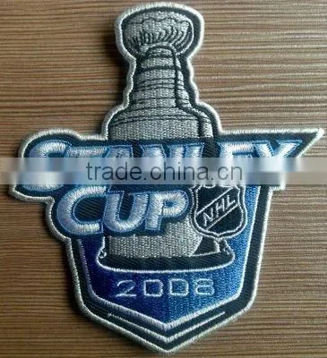 Iron on Custom embroidery tackle twill patch for clothing