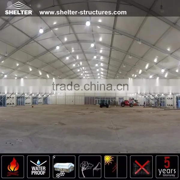 30m Temporary White PVC Fabric Dome Tent Industrial Warehouse Tent for Sale photo-4