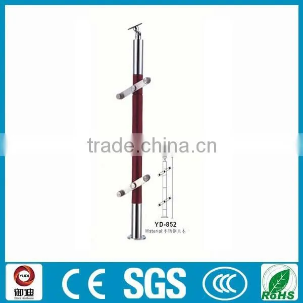 Hot Sale Steel Wood Baluster for Glass Railings photo-3