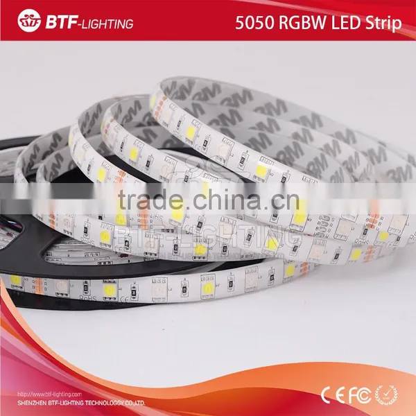 5m 60leds/m 5050 Rgbw Led Strip RGB+Cool White Strip Waterproof IP65 White PCB DC12V SMD 5050 Mixed Color photo-2