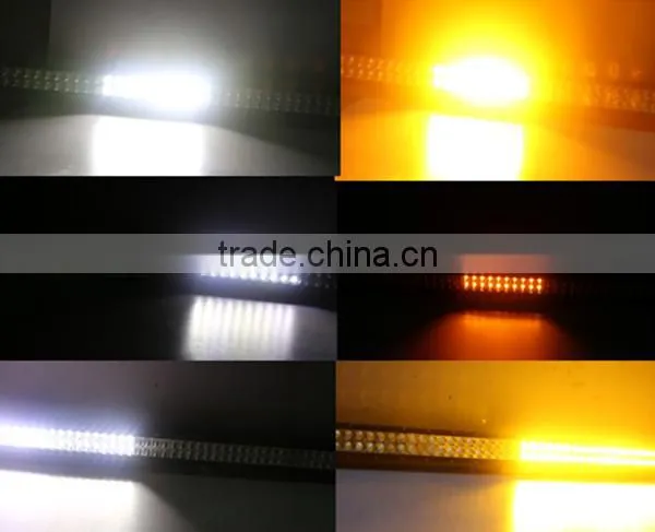 Amber Led Flashing Light, Led Light Bar 12v, 20 Inch Dual Color Light Bar photo-5