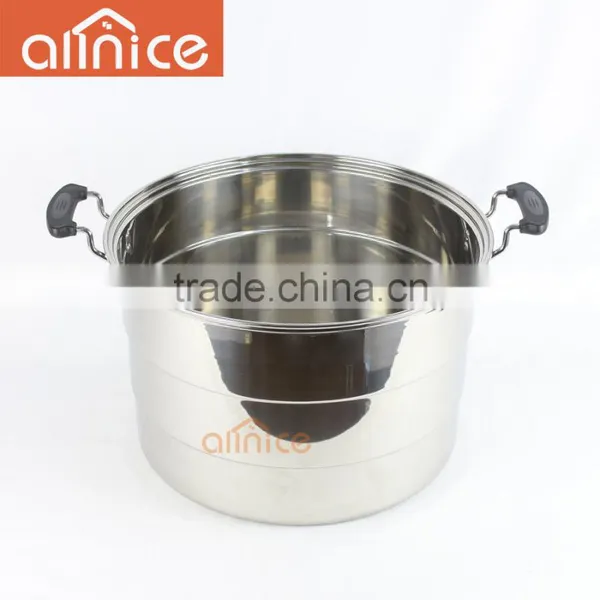 Allnice- Big Size Double Layer Stainless Steel Large Food Steamer Pot photo-5