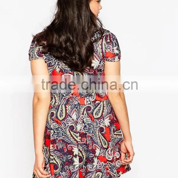 Appparel Deep V Neck Bohemia Plus Size Dresses Made in China photo-2
