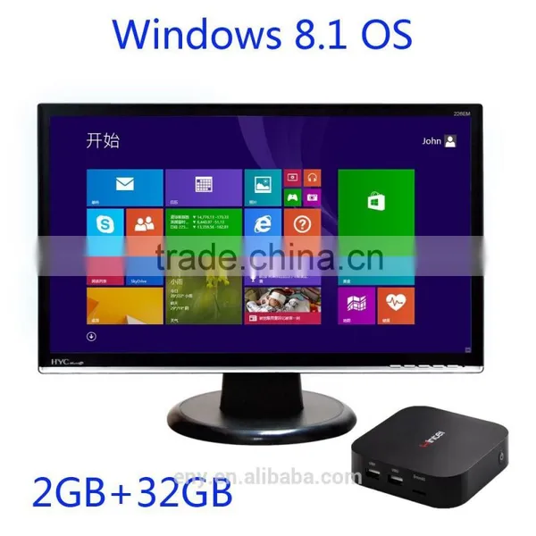 2015 New EW01 Windows 8.1 Android 4.4 CPU Intel Bay Trail-T CR Atom Z3735F Iptv Set Top Box photo-5