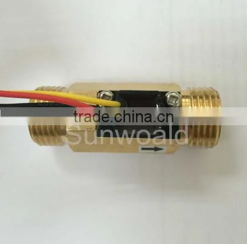 DN15 G1/2" Water Hall Brass Flow Sensor Meter photo-4