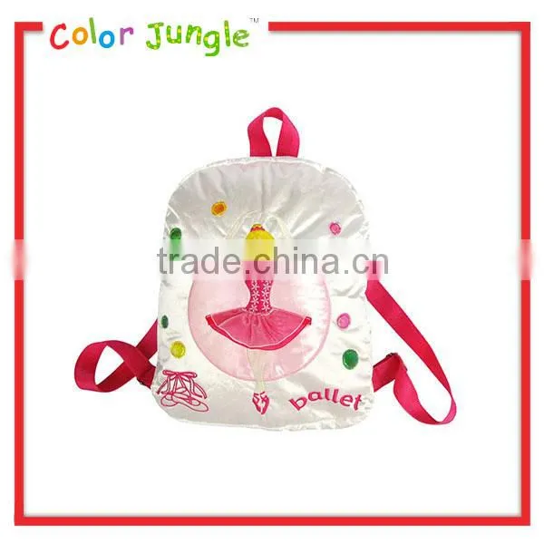 Ballet girl bag kid school bag double shoulder backbag