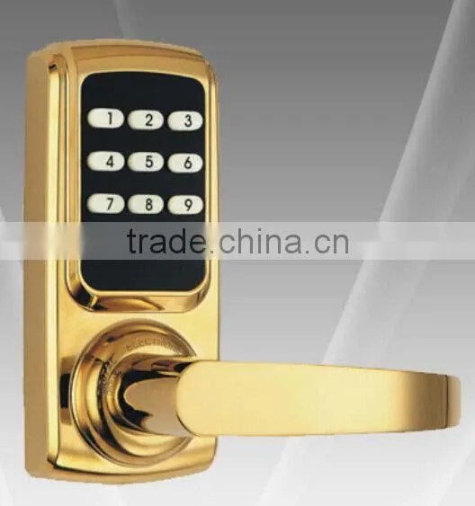 New Zinc Alloy Handle Push Button Digital or Key Code Door Locks photo-5