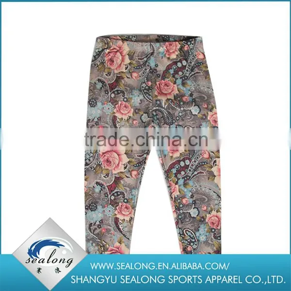 Beautiful Polyester Fabric Printed Leggings for Lady photo-3