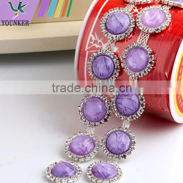 Bling Bling Fashion Latest Fancy Rhinestone Cup Chian For Garments,bags,shoes Decorations YSC17 photo-4
