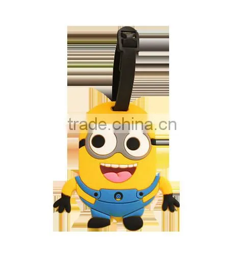 2016 Cheap Custom Design Standard Size Cute Luggage Tags Rubber for Trip photo-6