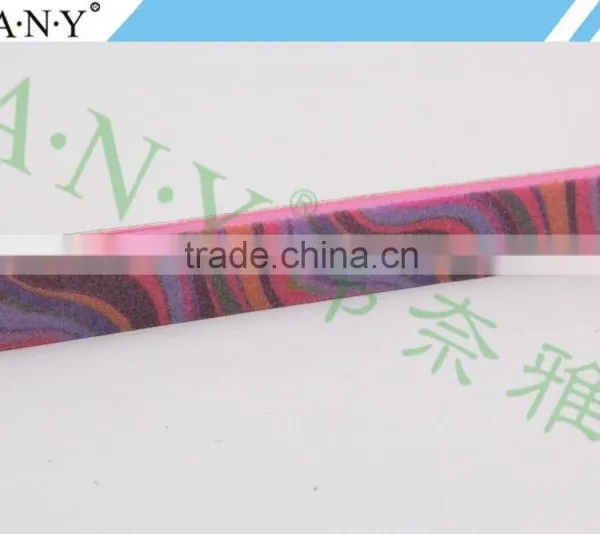 Professional Customized Design Shinning and Polishing Red Sponge Nail File Printing Logo photo-3
