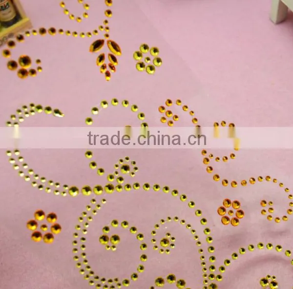 Custom Acrylic Rhinestone Sticker, Wholesale Mobile Phone Sticker photo-5