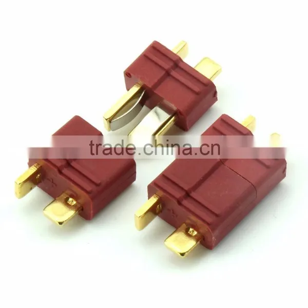 Anti-skidding T Shape Plug and Socket, 24k Gold Connector Plug