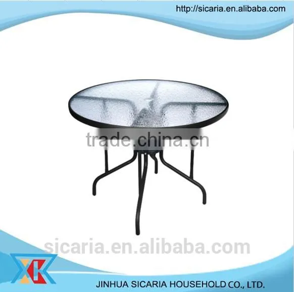 Garden Aluminum Leisure Glass Table photo-2