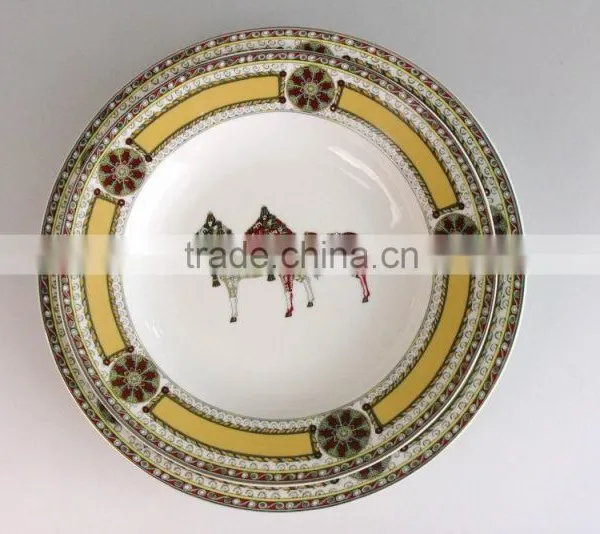 Ceramic Hand Painting Custom Printed Stoneware Plate, New Design Ceramic Plate photo-2