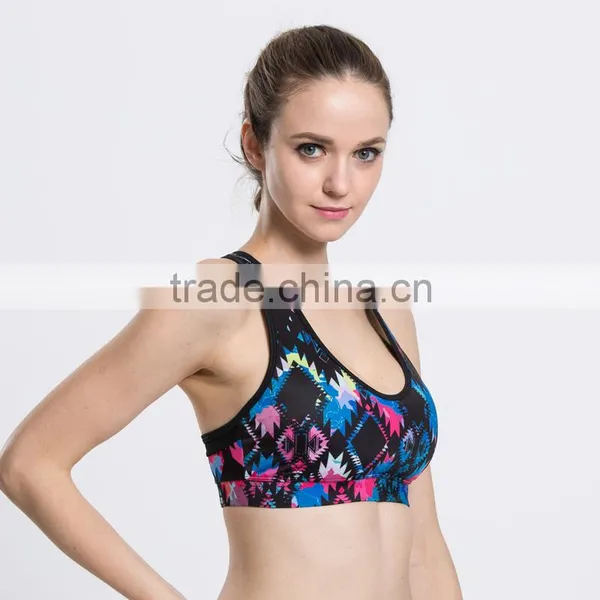 Wholesale Young Ladies Sexy Sportswear Sublimation Printed Gym Trainning Custom Wear Women's Sport Bra Quality Choice photo-2