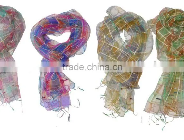 Organza Silk Shawls and Stoles