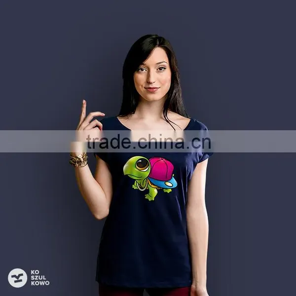 2016 Women Design Female T-shirt Print Logo DTG OEM Service Screenprint Transfer photo-3